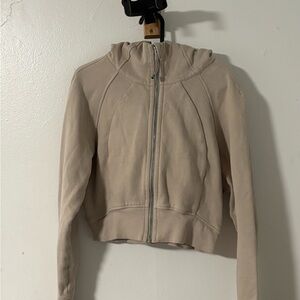 lululemon athletica Beige Zip-Up Cardigan